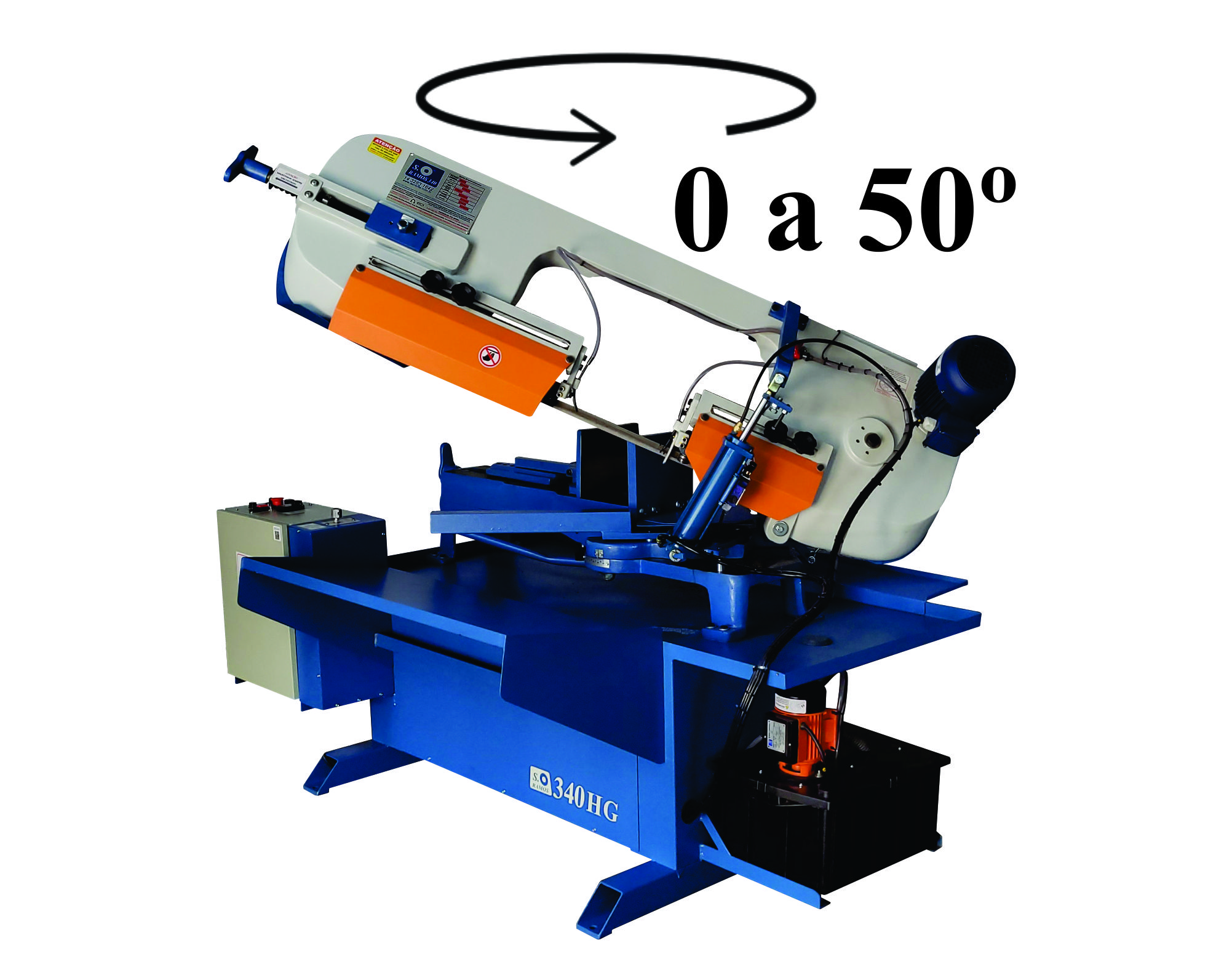 Máquina Serra Fita horizontal Sramos 340 HG