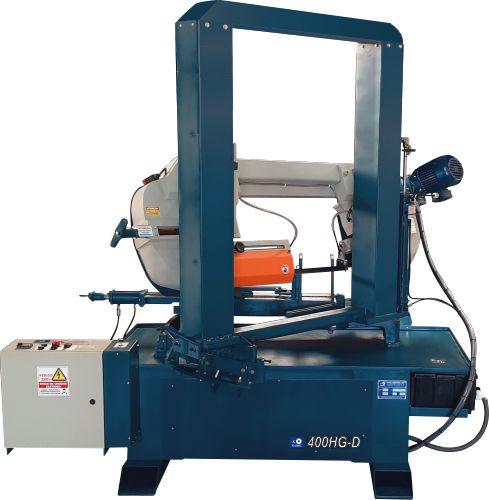 Máquina Serra Fita horizontal Sramos 400 Hg-D dupla coluna giratória