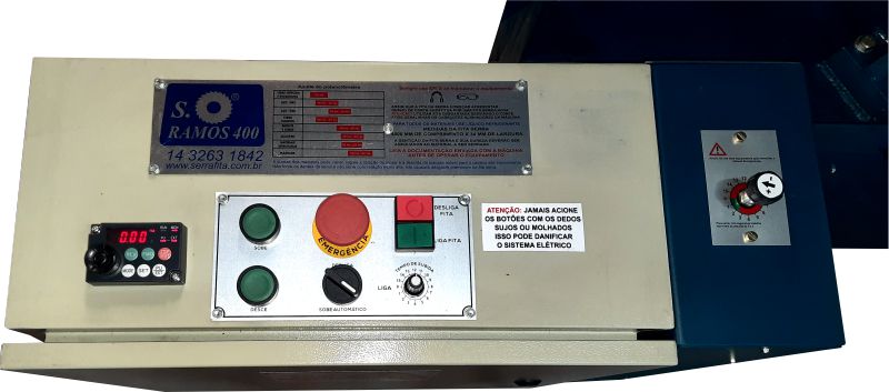 Máquina Serra Fita horizontal Sramos 400 Hg-D dupla coluna giratória