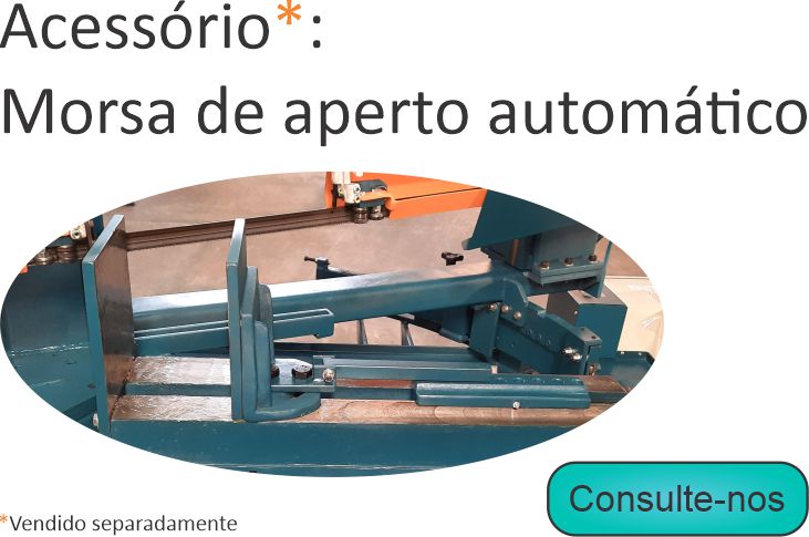 Máquina Serra Fita horizontal Sramos 400 Hg-D dupla coluna giratória