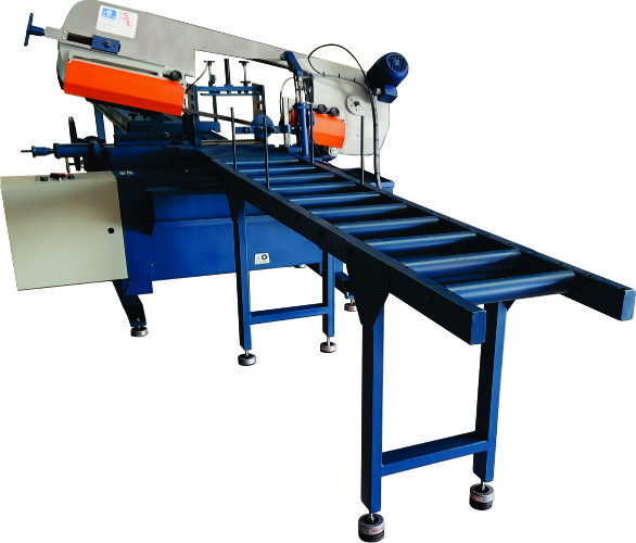 Máquina de serra fita Sramos 340H-M com mesas (linha de produção)