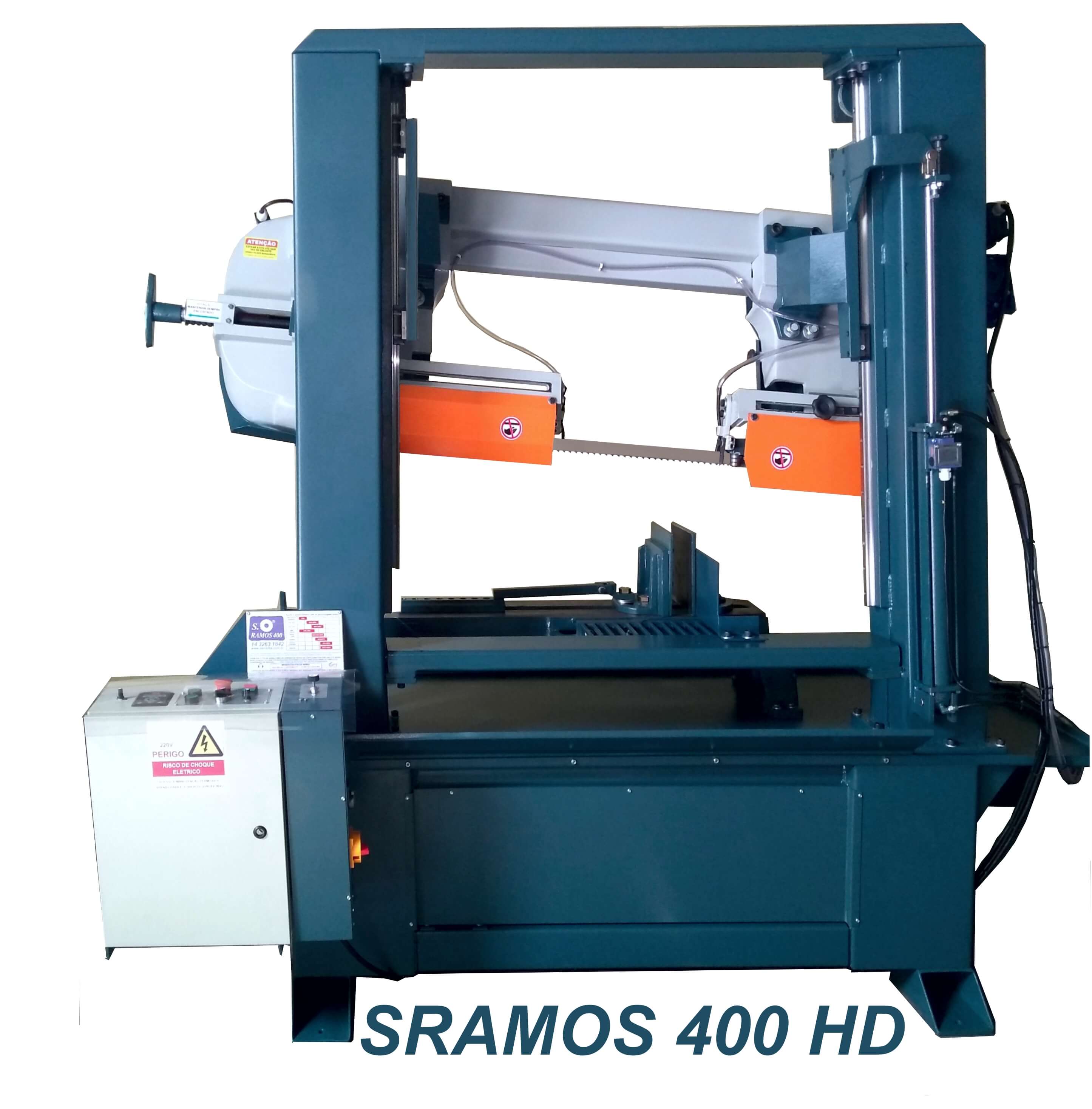 Máquina Serra Fita horizontal Sramos 400 H-D dupla coluna fixa