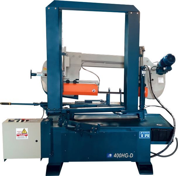 Máquina Serra Fita horizontal Sramos 400 Hg-D dupla coluna giratória